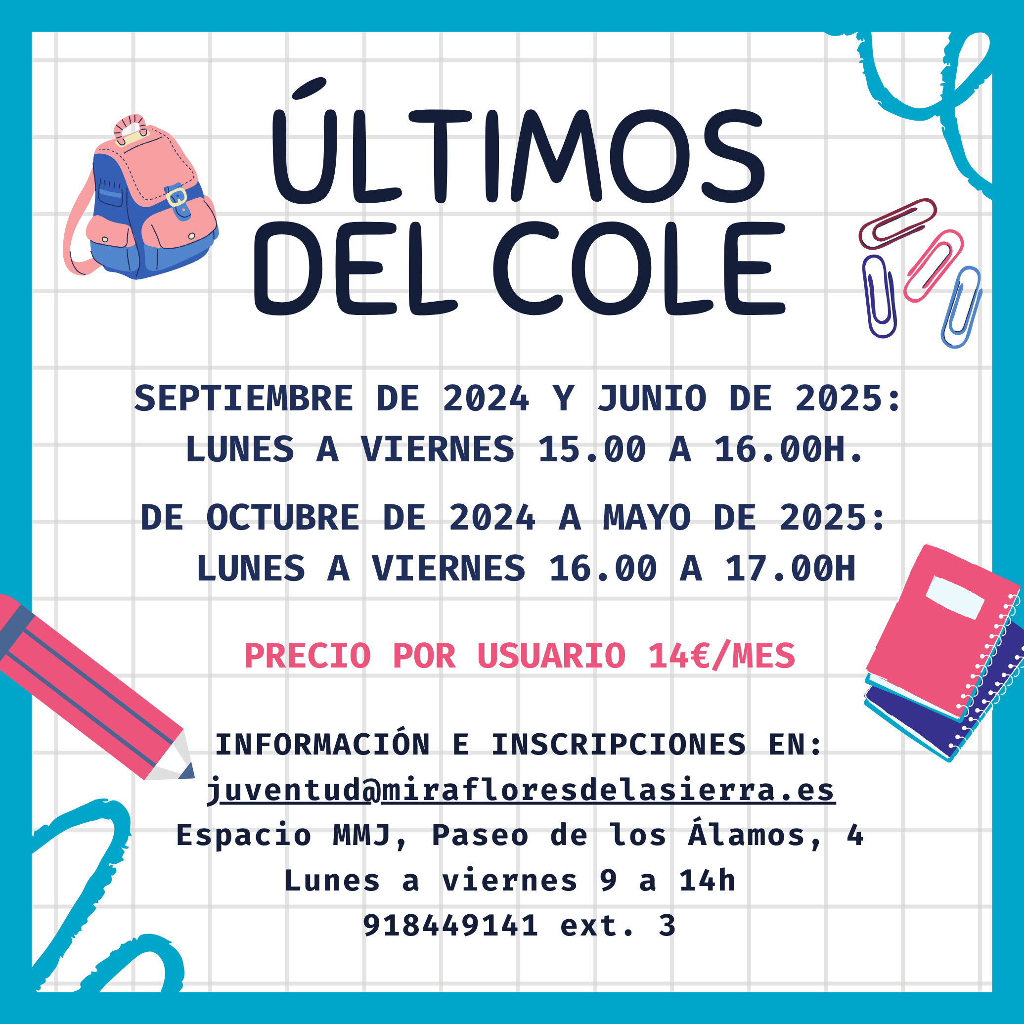 INSCRIPCIÓN ÚLTIMOS DEL COLE