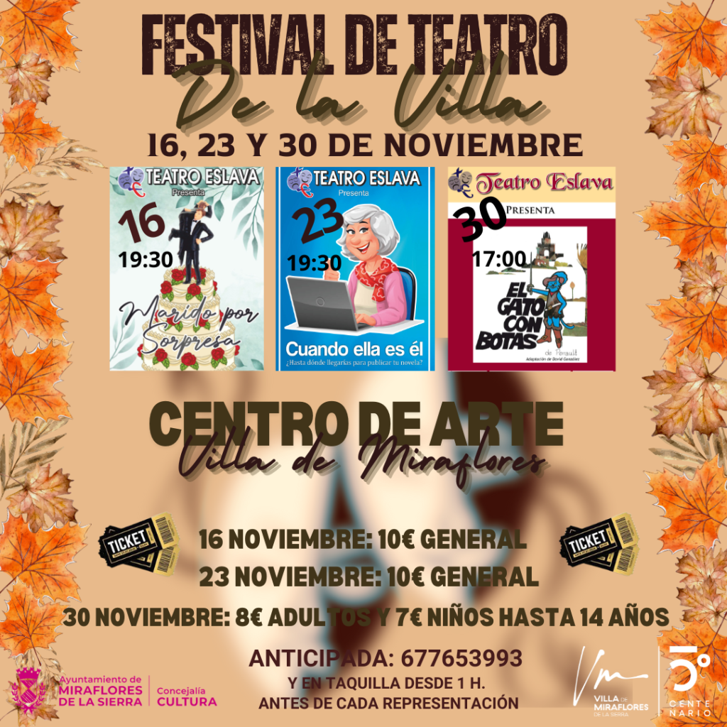 Cartel Festival de Teatro Miraflores