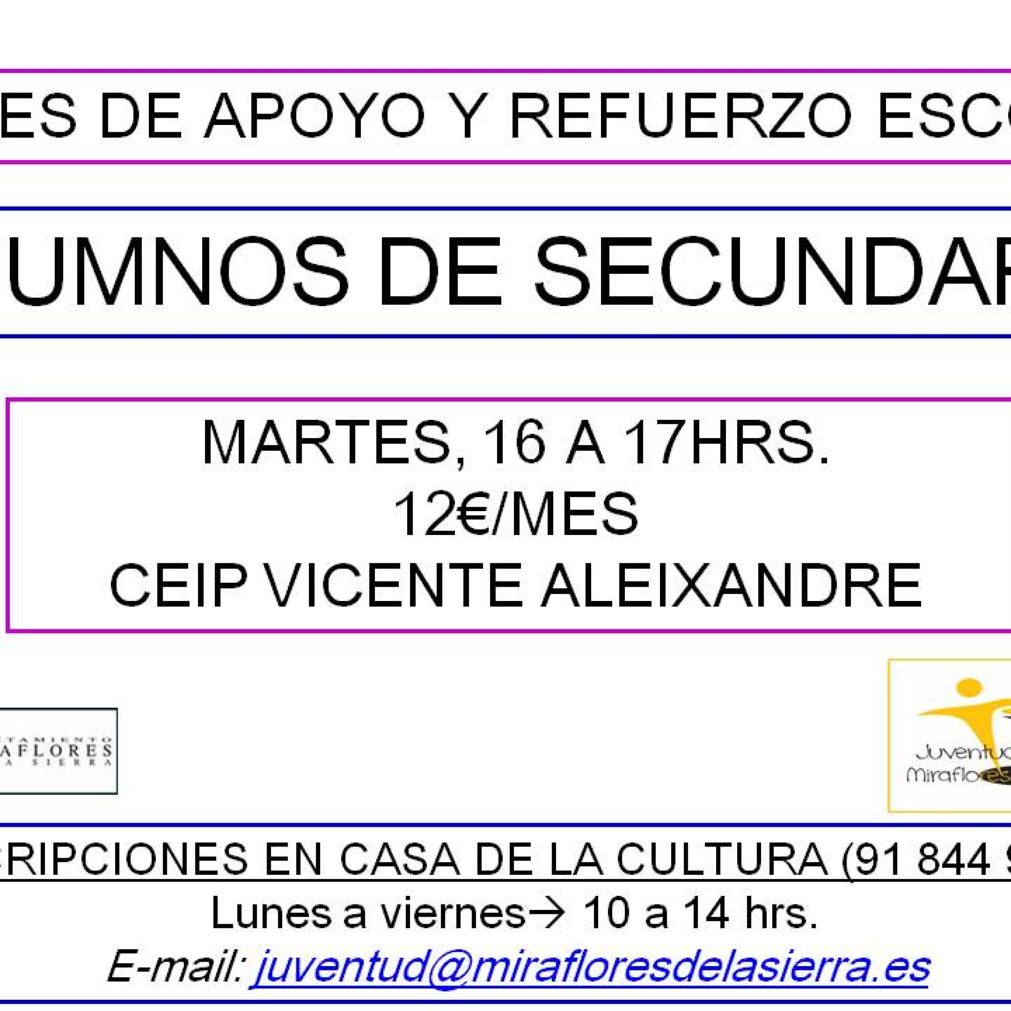 CARTEL-EXTRAESCOLARES-SECUNDARIA